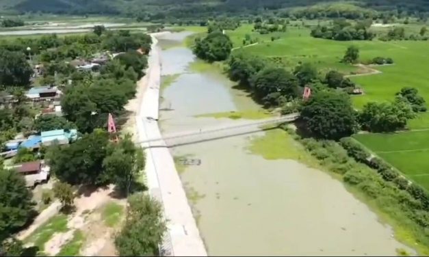 พะเยา ทึ่ง!!สะพานแขวนเชื่อมเมืองโบราณยาวที่สุด 1เดียวในจังหวัด