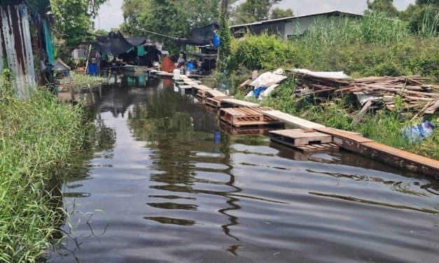 ปทุมธานี ปทุมเตรียมอ่วม มีท่วมแล้วบ้านเรือนและร้านอาหาร ผอ.กองช่างทต.บางขะแยงโดดเดี่ยวเตรียมรับมวลน้ำ